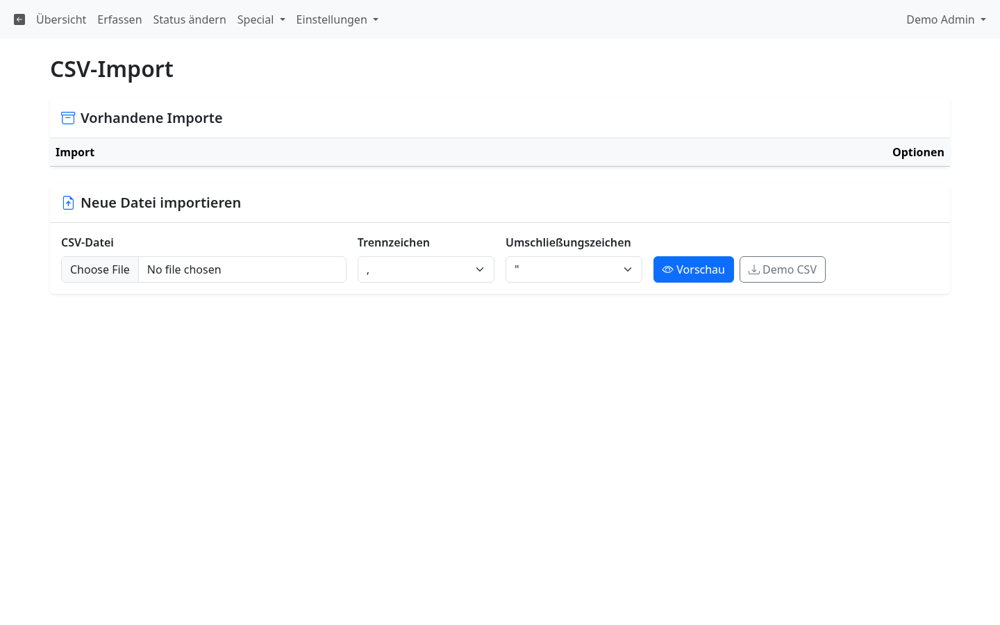 CSV-Import