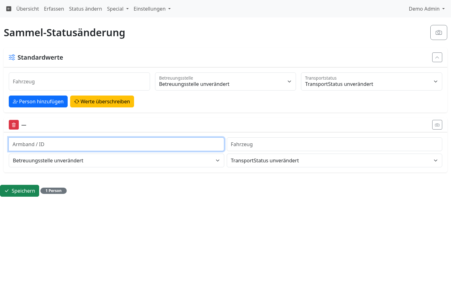 Status ändern